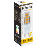 Светодиодная лампочка Feron LB-432 2700K (5 Вт, G9) (25769)