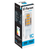 Светодиодная лампочка Feron LB-432 6400K (5 Вт, G9) (25771)