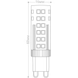 Светодиодная лампочка Feron LB-433 2700K (7 Вт, G9) (25766)