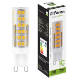 Светодиодная лампочка Feron LB-433 4000K (7 Вт, G9) (25767)