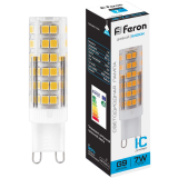 Светодиодная лампочка Feron LB-433 6400K (7 Вт, G9) (25768)