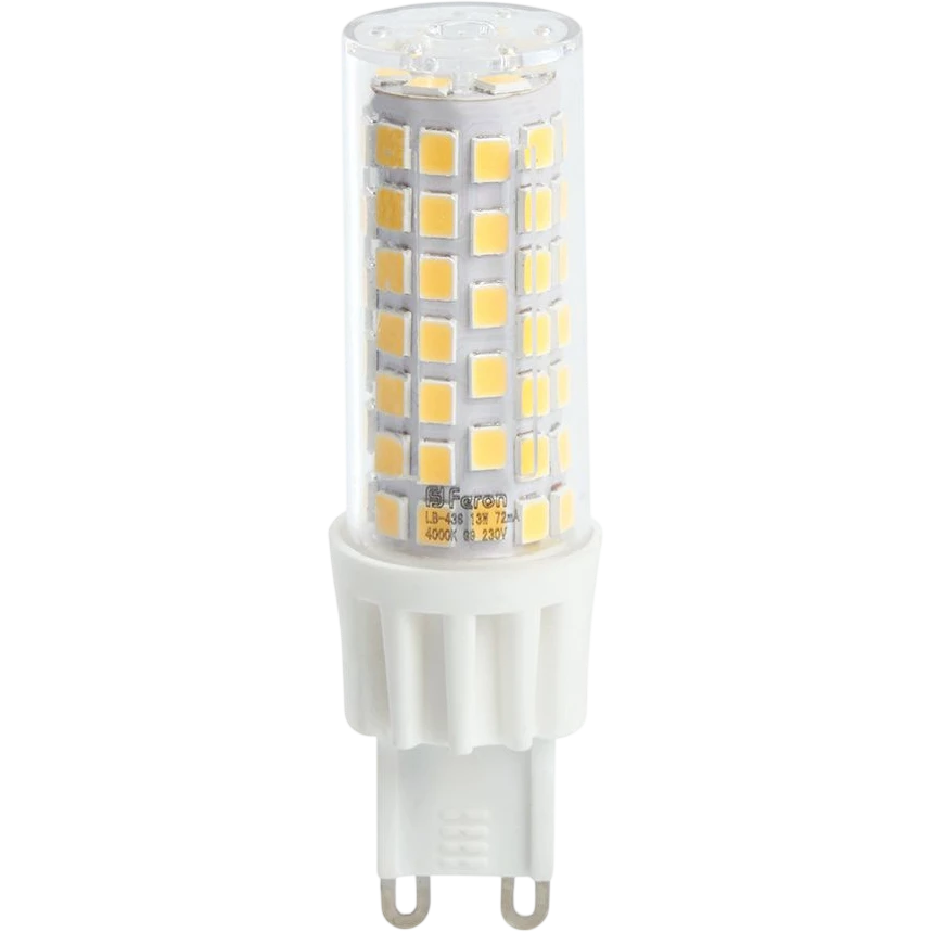 Светодиодная лампочка Feron LB-436 4000K (13 Вт, G9) - 38153