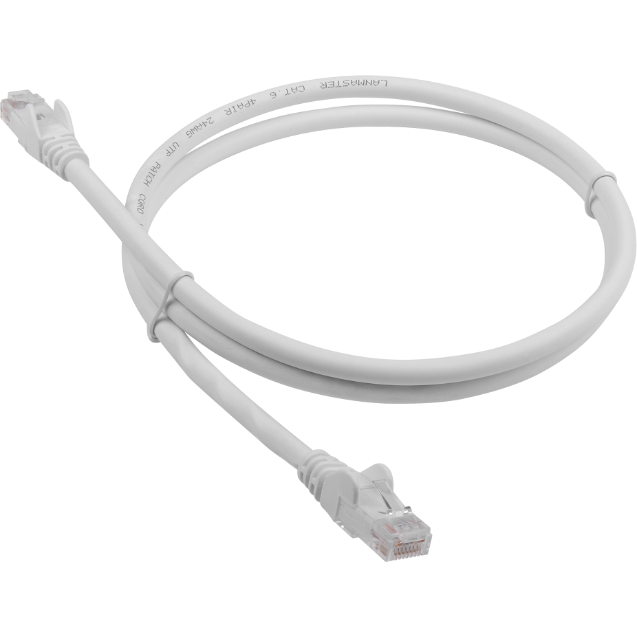 Патч-корд Lanmaster LAN-PC45/U6-1.5-WH, 1.5м