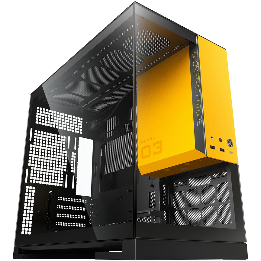 Корпус Geometric Future Model 3 Black/Yellow - 1AM3NZBY00100