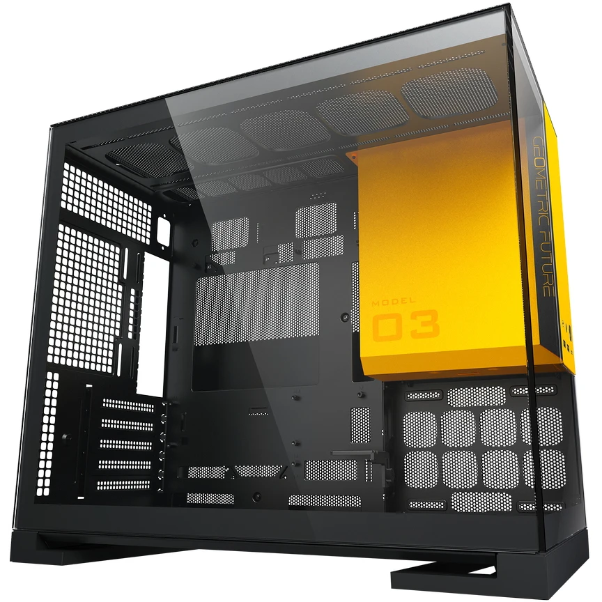 Корпус Geometric Future Model 3 Black/Yellow - 1AM3NZBY00100 - фото 2