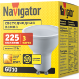 Светодиодная лампочка Navigator NLL-PAR16-3-230-3K-GU10 (3 Вт, GU10) (94256)