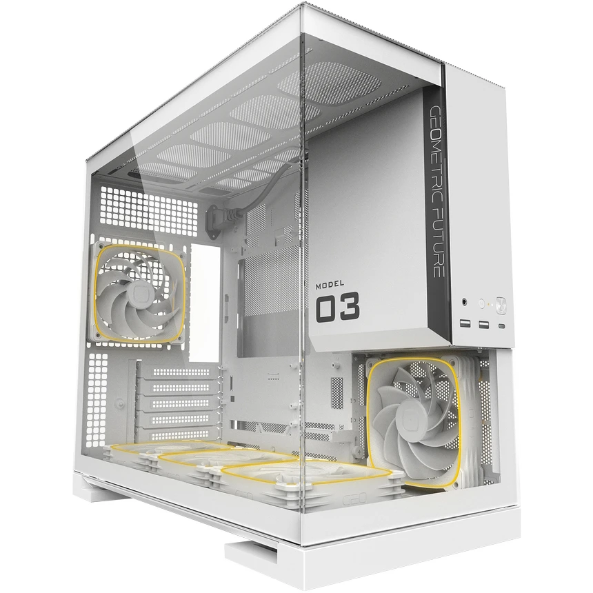 Корпус Geometric Future Model 3 ARGB White - 1AM3NZWT00110 - фото 2