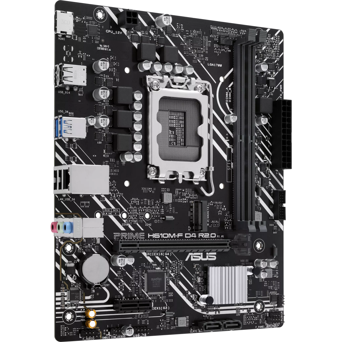 Материнская плата ASUS PRIME H610M-F D4 R2.0 - фото 2
