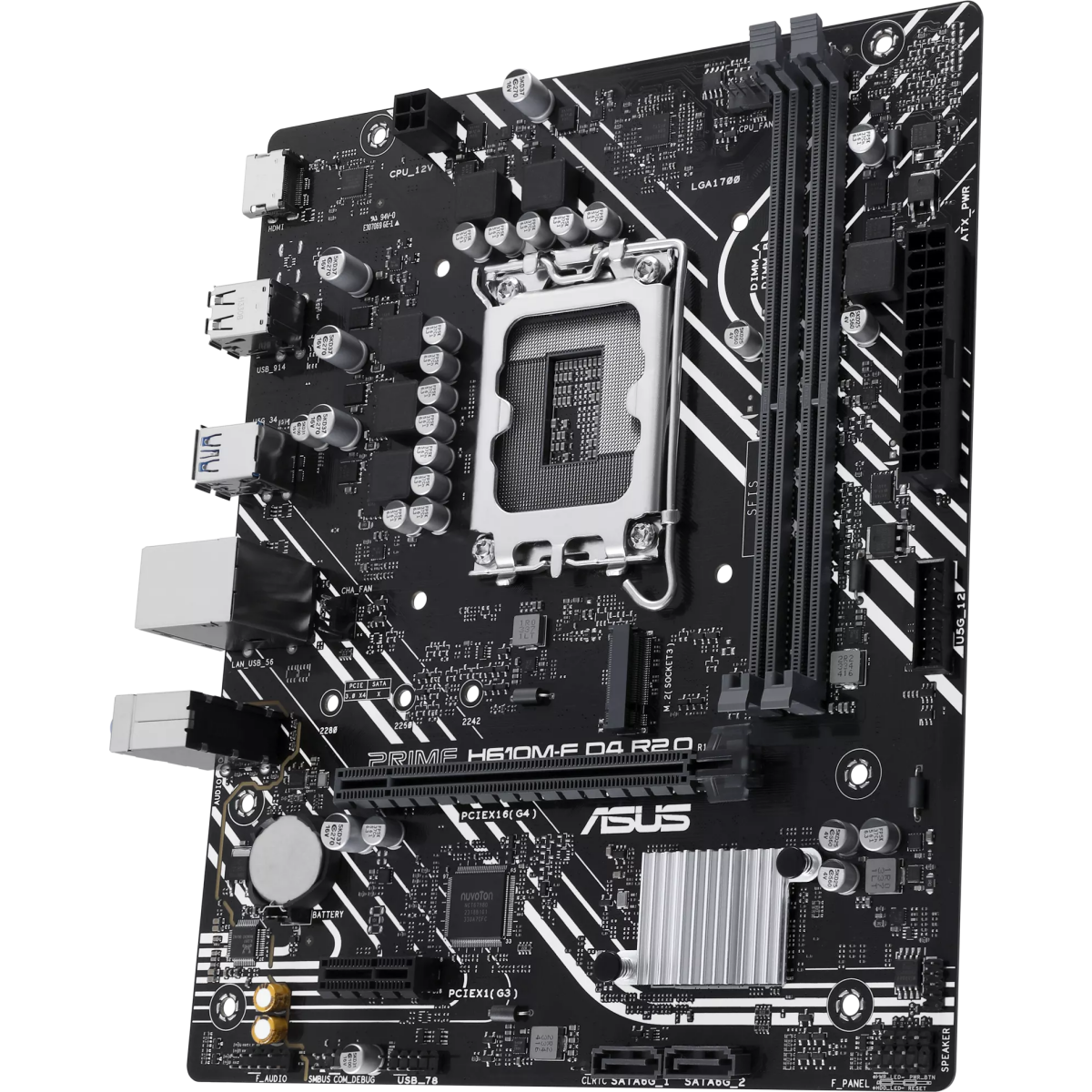 Материнская плата ASUS PRIME H610M-F D4 R2.0 - фото 3
