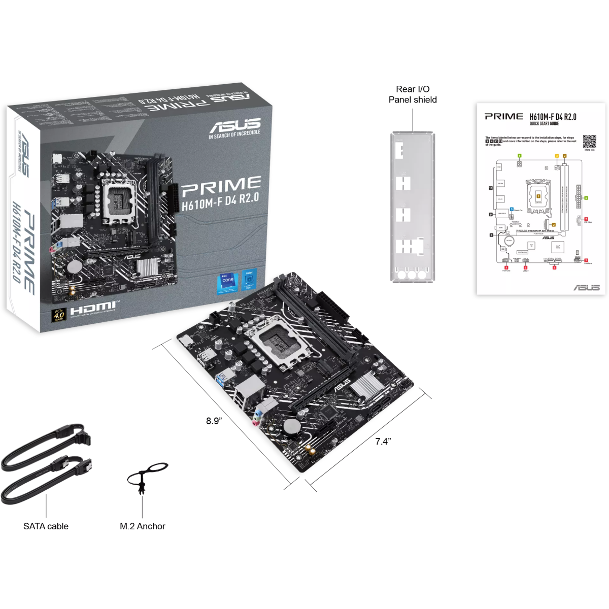 Материнская плата ASUS PRIME H610M-F D4 R2.0 - фото 6