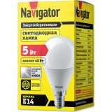 Светодиодная лампочка Navigator NLL-P-G45-5-230-4K-E14 (5 Вт, E14) (94478)