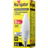 Светодиодная лампочка Navigator NLL-P-C37-5-230-4K-E14-FR (5 Вт, E14) (94482)