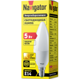 Светодиодная лампочка Navigator NLL-P-C37-5-230-2.7K-E14-FR (5 Вт, E14) (94480)