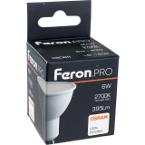 Светодиодная лампочка Feron LB-1606 2700K (6 Вт, GU10) (38086)