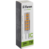 Светодиодная лампочка Feron LB-433 4000K (7 Вт, G4) (25864)