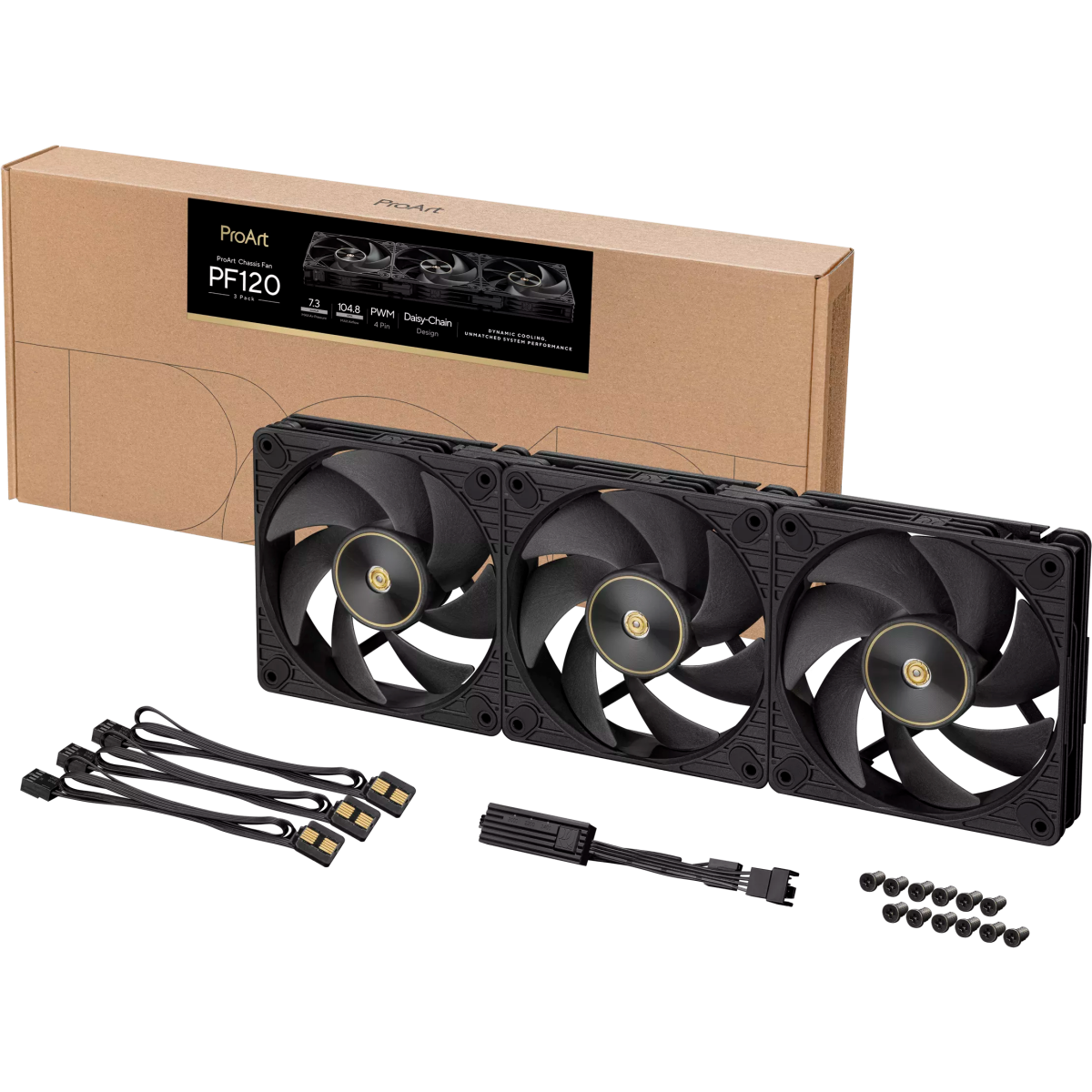 Вентилятор для корпуса ASUS PROART PF120 Black (3 шт.) - 90DA00M0-B09020 - фото 19