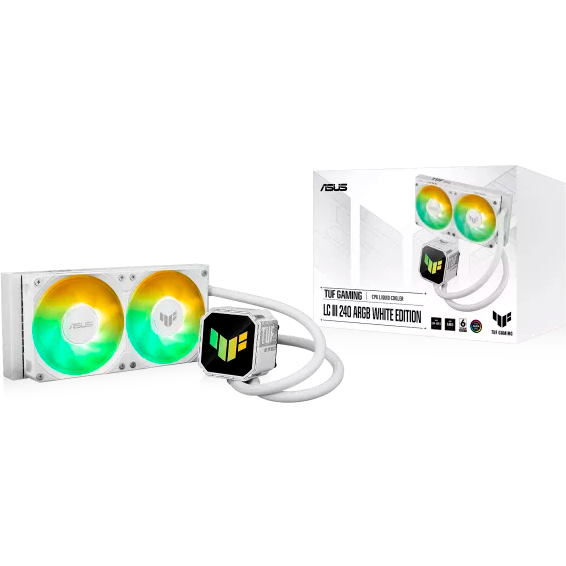 Система жидкостного охлаждения ASUS TUF Gaming LC III 240 ARGB White - 90RC01J2-B0EAY0 - фото 12