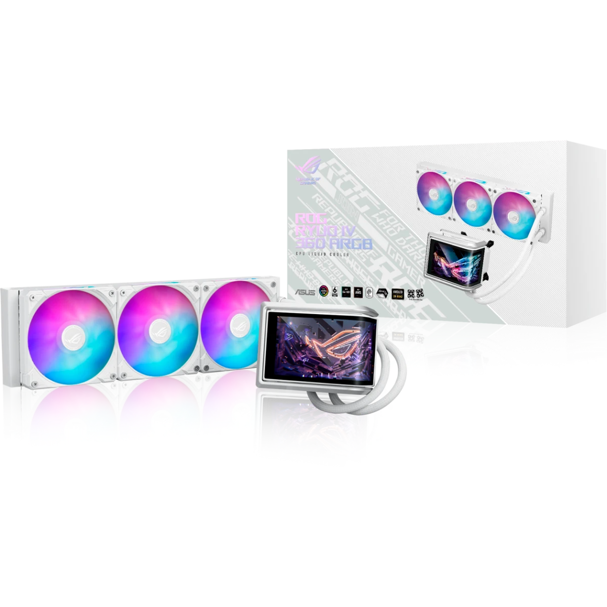 Система жидкостного охлаждения ASUS ROG RYUO IV 360 ARGB White Edition - 90RC01N2-B0EAY0 - фото 7