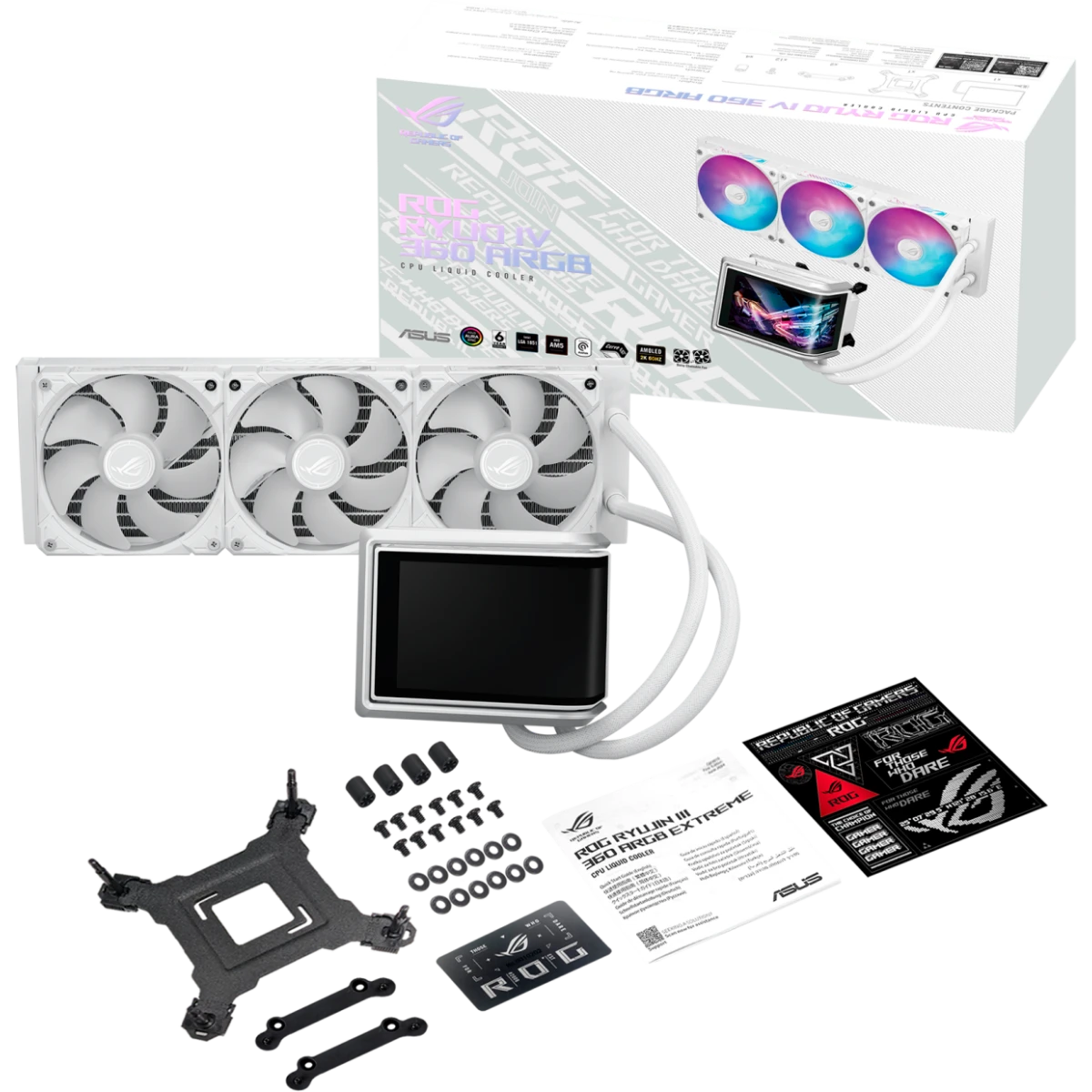Система жидкостного охлаждения ASUS ROG RYUO IV 360 ARGB White Edition - 90RC01N2-B0EAY0 - фото 8