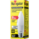 Светодиодная лампочка Navigator NLL-P-C37-5-230-4K-E27-FR (5 Вт, E27) (94483)