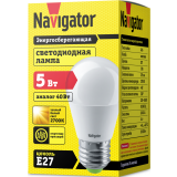 Светодиодная лампочка Navigator NLL-P-G45-5-230-2.7K-E27 (5 Вт, E27) (94477)
