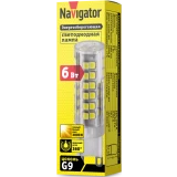 Светодиодная лампочка Navigator NLL-P-G9-6-230-3K (6 Вт, G9) (71268)