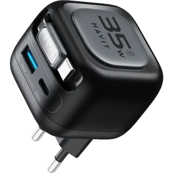 Сетевое зарядное устройство Havit UC250 Black - фото 2