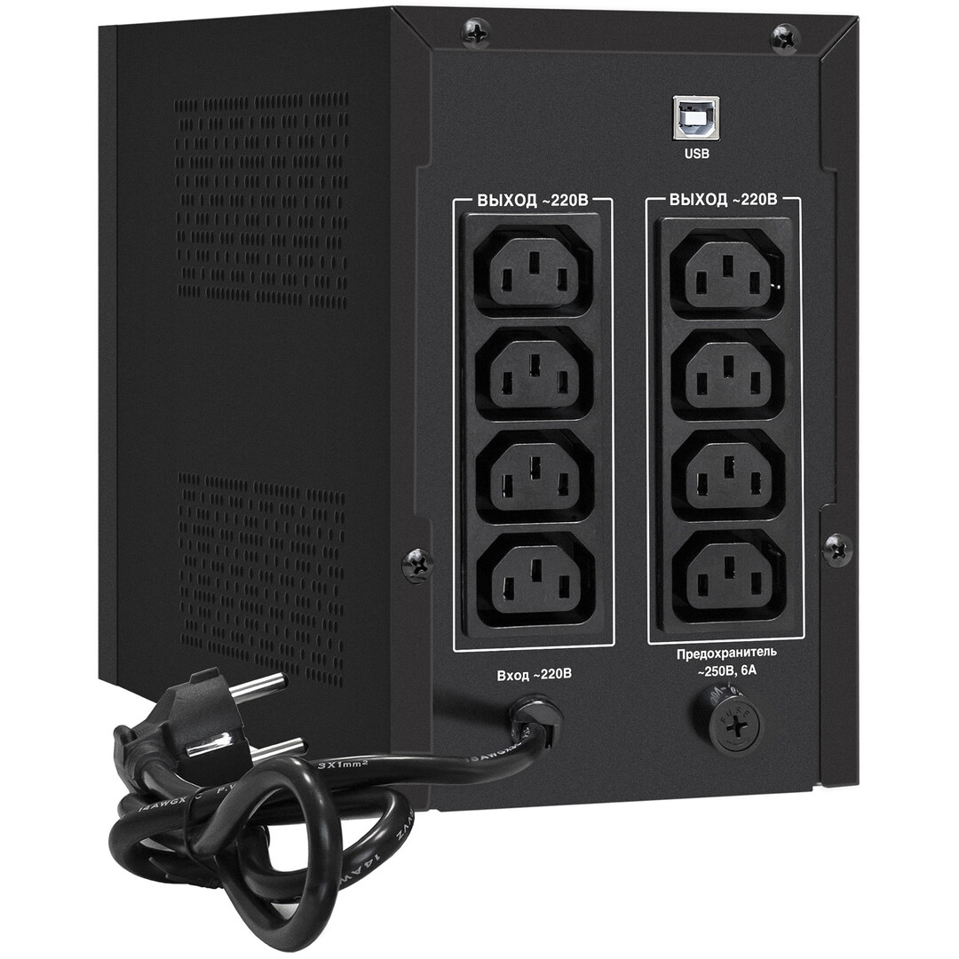 ИБП ExeGate SpecialPro UNB-1500.LED.AVR.8C13.USB - EP285496RUS - фото 2