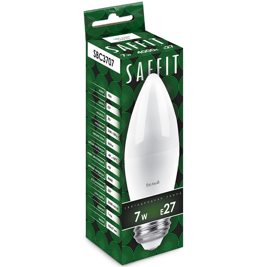 Светодиодная лампочка Saffit SBC3707 4000K (7 Вт, E27) - 55033 - фото 3