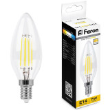 Филаментная лампочка Feron LB-166 2700K (7 Вт, E14) (25870)