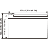 Аккумуляторная батарея WBR UPS12580 F2 (UPS12580 F2 WBR)