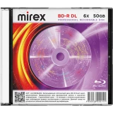 Диск BD-R Mirex 50GB 6x Slim Case (1 шт.) (229145)