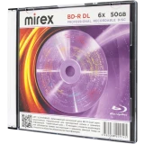 Диск BD-R Mirex 50GB 6x Slim Case (1 шт.) (229145)