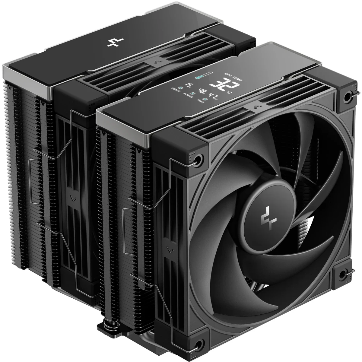 ..... Кулер DeepCool AK620 G2 DIGITAL NYX (0793) Б/У, погнут радиатор башни - R-AK620G2-BKNNMN-GJD-1