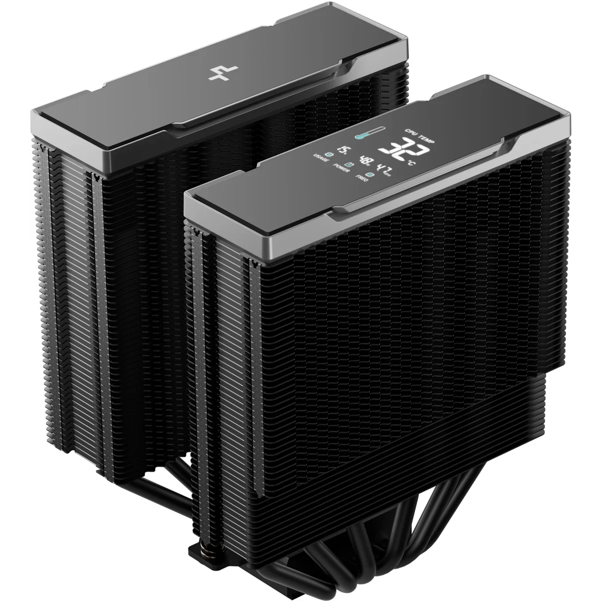 ..... Кулер DeepCool AK620 G2 DIGITAL NYX (0793) Б/У, погнут радиатор башни - R-AK620G2-BKNNMN-GJD-1 - фото 6