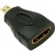 Переходник HDMI (F) - Micro HDMI (M), NETLAN EC-HD20CB-AD-BK-10, 10шт.