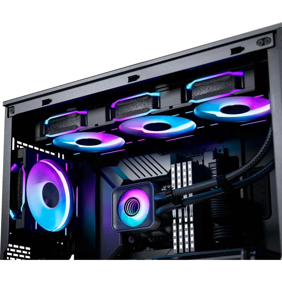 ..... СЖО Phanteks Glacier One 360D30 X2 Black (0016) Б/У, без вентиляторов - PH-GO360D30_DBK02 - фото 6
