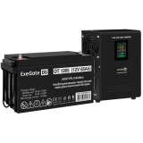ИБП ExeGate FineSine SX-800.LCD.AVR.2SH + DT 1265 (65Ач) (EX296525RUS)