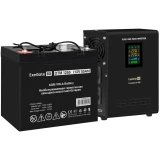 ИБП ExeGate FineSine SX-800.LCD.AVR.2SH + DTM 1255 (55Ач) (EX296523RUS)