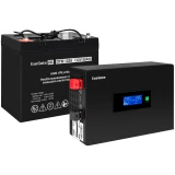 ИБП ExeGate IdealSine SR-1000.LCD.2SH + DTM 1255 (55Ач) (EX297411RUS)