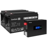 ИБП ExeGate IdealSine SR-1500.LCD.2SH + 2xDT 12150 (150Ач) (EX297446RUS)