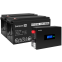 ИБП ExeGate IdealSine SR-1500.LCD.2SH + 2xDT 12150 (150Ач) - EX297446RUS