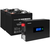 ИБП ExeGate IdealSine SR-1500.LCD.2SH + 2xDTM 1255 (55Ач) (EX297434RUS)