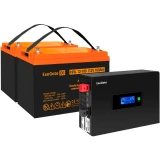 ИБП ExeGate IdealSine SR-1500.LCD.2SH + 2x HRL 12-100 (100Ач) (EX297442RUS)