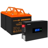 ИБП ExeGate IdealSine SR-1500.LCD.2SH + 2x HRL 12-75 (75Ач) (EX297438RUS)