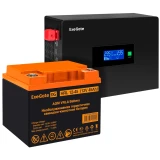 ИБП ExeGate IdealSine SR-600.LCD.2SH + HRL 12-45 (45Ач) (EX297386RUS)