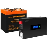 ИБП ExeGate IdealSine SR-600.LCD.2SH + HRL 12-55 (55Ач) (EX297387RUS)