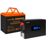 ИБП ExeGate IdealSine SR-600.LCD.2SH + HRL 12-75 (75Ач) (EX297392RUS)