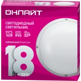 Светильник ОНЛАЙТ OBL-R3-18-4K-WH-IP65-LED (61951)