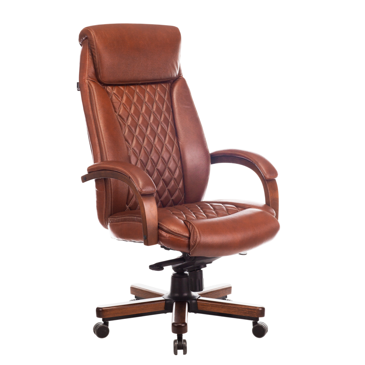 Офисное кресло Бюрократ T-9924 Walnut Brown - T-9924WALNUT/CHOK